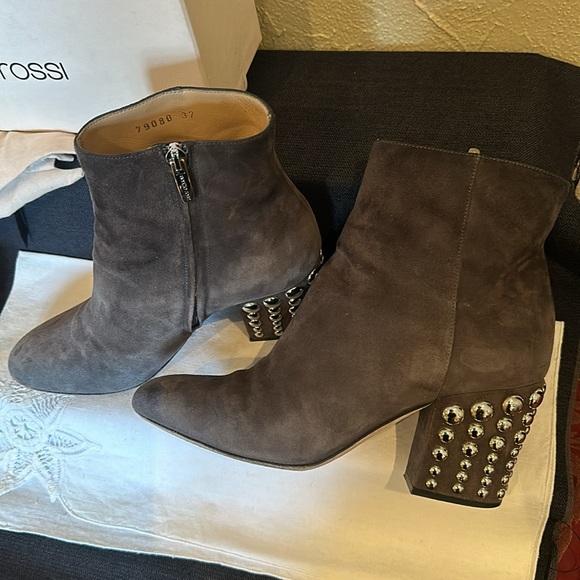 Sergio Rossi Scarpe Donna gray Suede boots - Picture 2 of 9